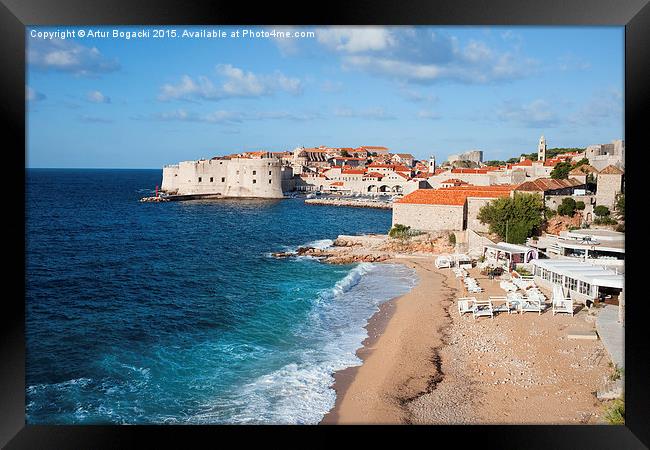 Dubrovnik in Croatia Framed Print by Artur Bogacki