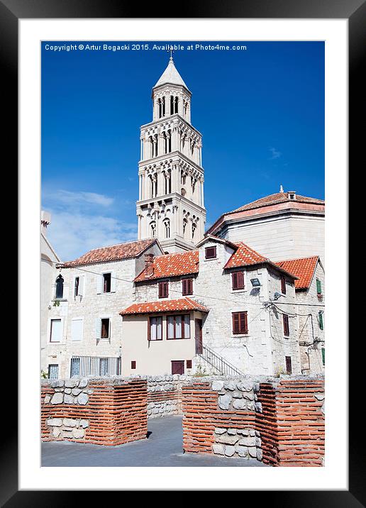 Old Town of Split in Croatia Framed Mounted Print by Artur Bogacki