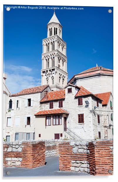 Old Town of Split in Croatia Acrylic by Artur Bogacki