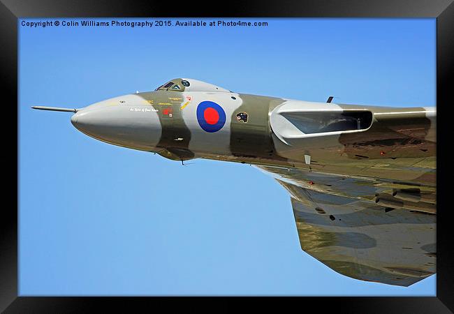  Avro Vulcan RIAT 2015 Framed Print by Colin Williams Photography