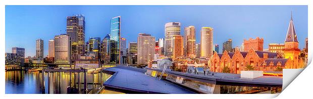  Sydney Panorama Print by peter tachauer