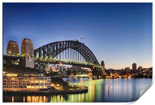  Sydney Harbour Bridge Print by peter tachauer