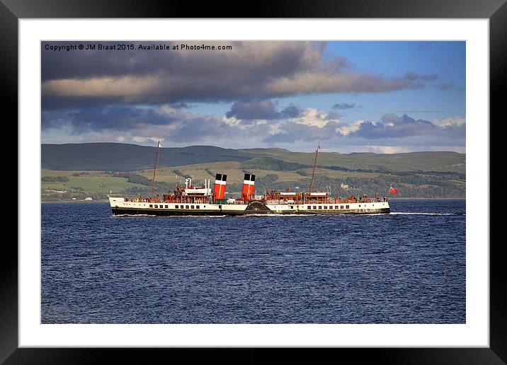 Majestic Paddle Steamer Waverley on the Clyde Framed Mounted Print by Jane Braat