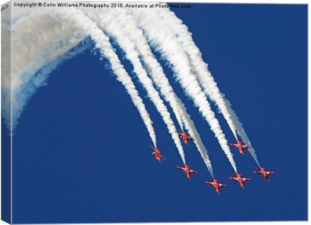  The Red Arrows RIAT 2015 1 Canvas Print by Colin Williams Photography