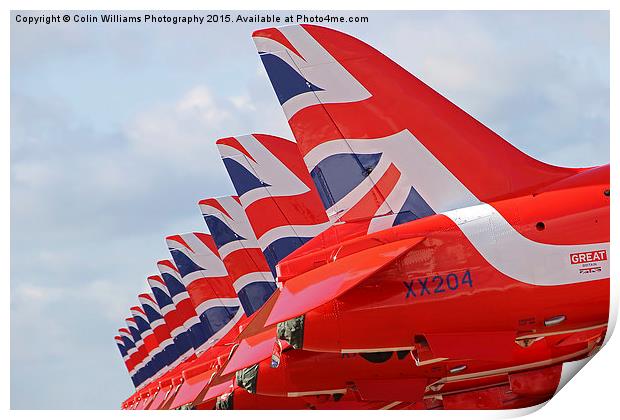  The Red Arrows RIAT 2015 3 Print by Colin Williams Photography