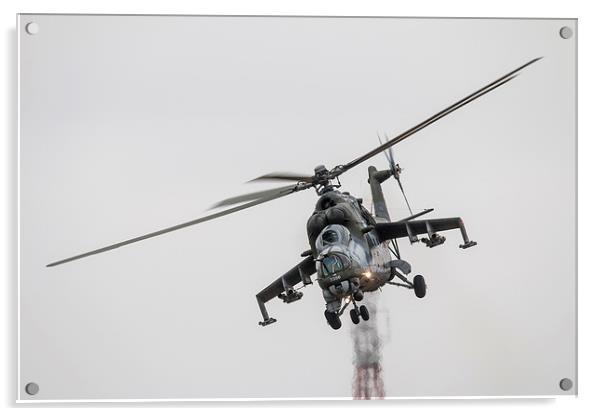 Hind Attack Chopper Acrylic by J Biggadike
