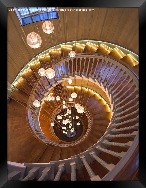  The Spiral Stairs Framed Print by James Rowland