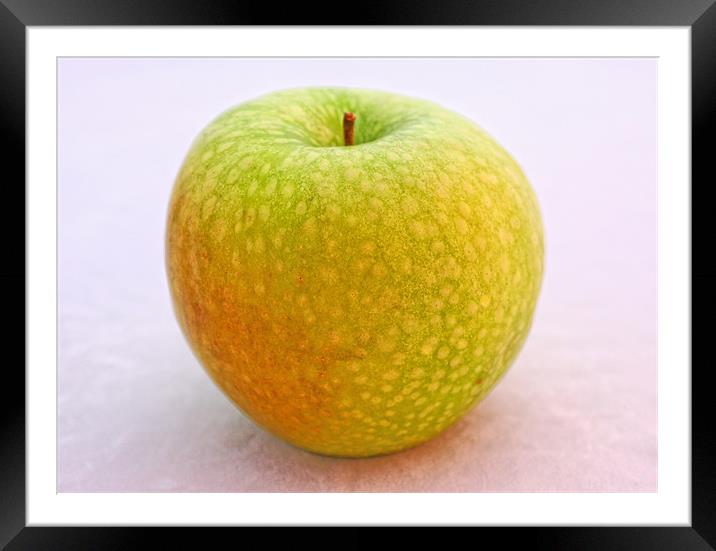 Green Apple Framed Mounted Print by Paul Piciu-Horvat