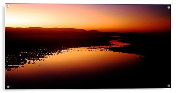 Sunset on the Sands Acrylic by john joyce