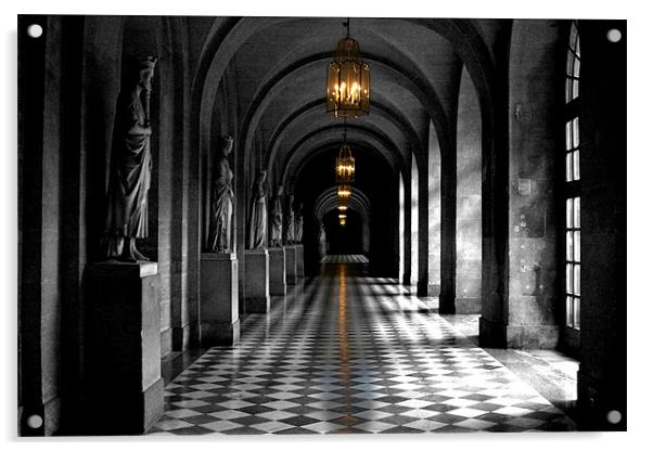 Corridors of Versailles Acrylic by john joyce