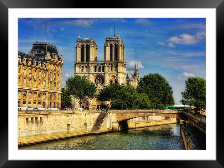 Notre Dame of Paris Framed Mounted Print by Paul Piciu-Horvat