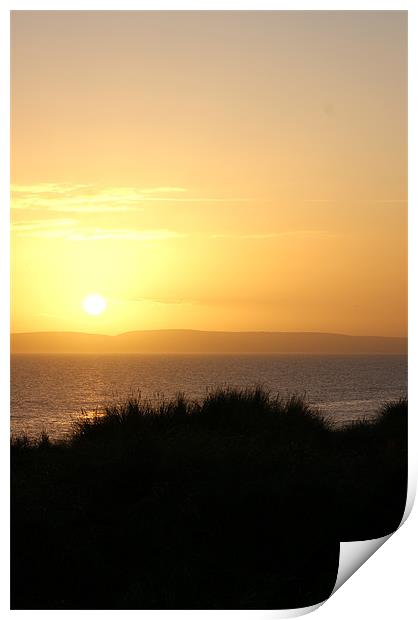 Sunset Over Bournemouth 2 Print by Steven Day