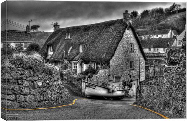 Boat in a road. Canvas Print by allen martin