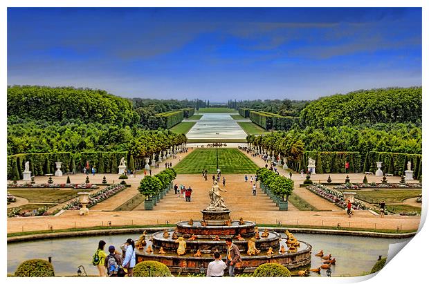 Versailles Gardens Print by Paul Piciu-Horvat