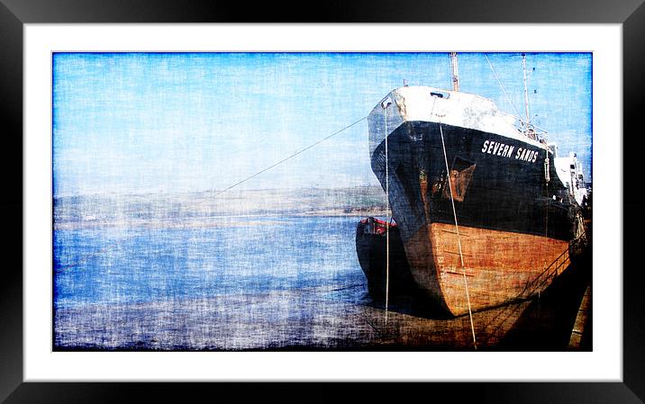 Boat waiting to sail Framed Mounted Print by Alexia Miles