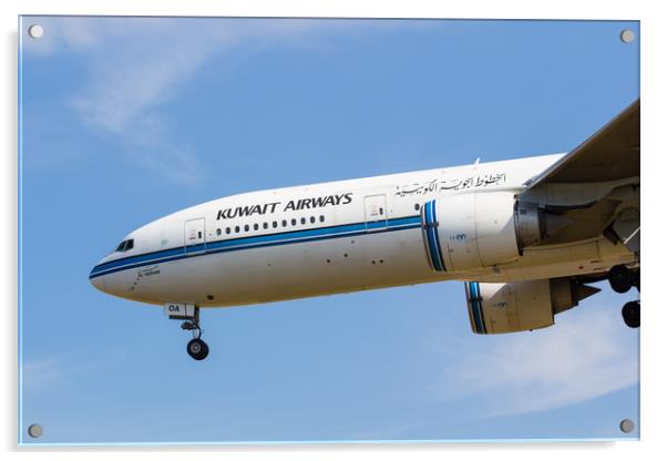 Kuwait Airlines Boeing 777 Acrylic by David Pyatt
