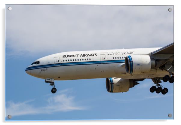 Kuwait Airlines Boeing 777 Acrylic by David Pyatt