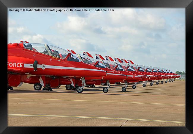  The Red Arrows RIAT 2015 4 Framed Print by Colin Williams Photography