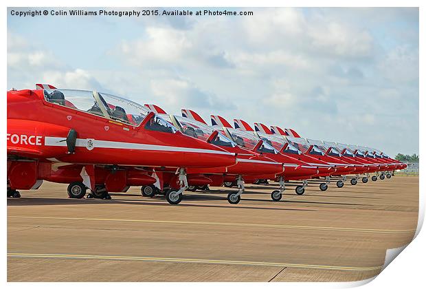  The Red Arrows RIAT 2015 4 Print by Colin Williams Photography