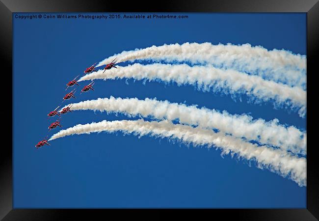  The Red Arrows RIAT 2015 5 Framed Print by Colin Williams Photography