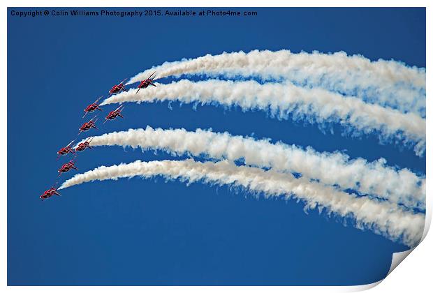  The Red Arrows RIAT 2015 5 Print by Colin Williams Photography