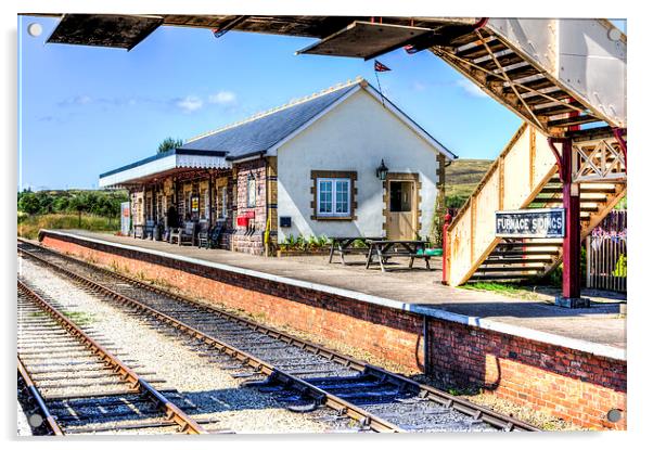 Furnace Sidings Railway Station Acrylic by Steve Purnell