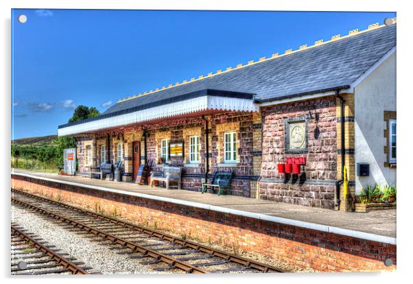 Furnace Sidings Railway Station 2 Acrylic by Steve Purnell