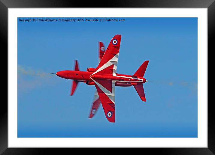  The Red Arrows RIAT 2015 6 Framed Mounted Print by Colin Williams Photography
