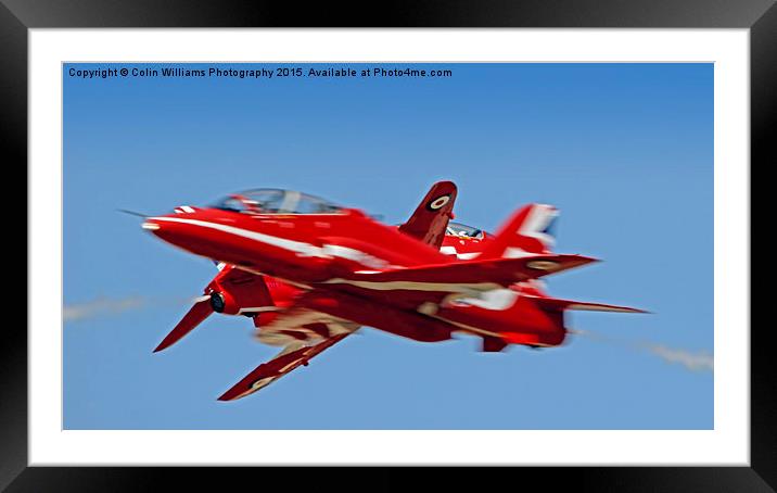  The Red Arrows RIAT 2015 7 Framed Mounted Print by Colin Williams Photography