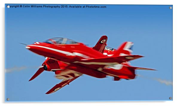  The Red Arrows RIAT 2015 7 Acrylic by Colin Williams Photography