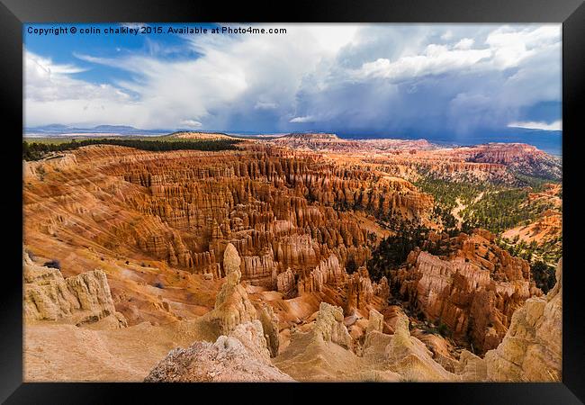 Bryce Canyon Hoodoos - USA Framed Print by colin chalkley