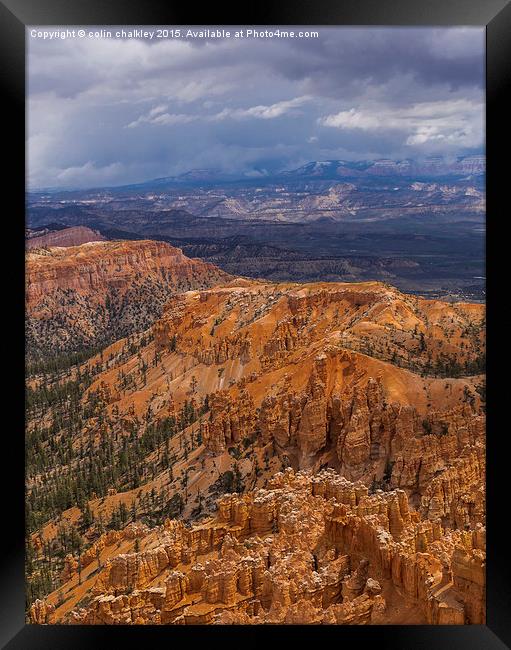 Bryce Canyon Hoodoos - USA Framed Print by colin chalkley