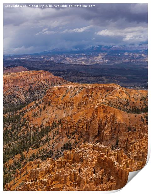 Bryce Canyon Hoodoos - USA Print by colin chalkley