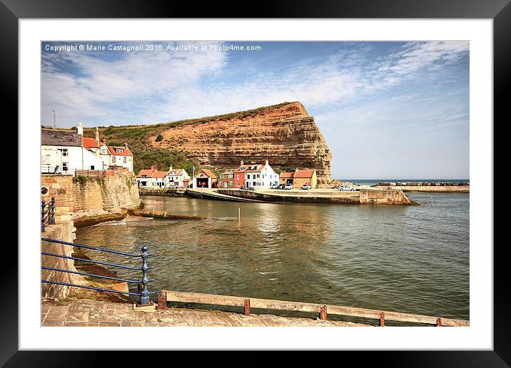  Simply staithes Framed Mounted Print by Marie Castagnoli