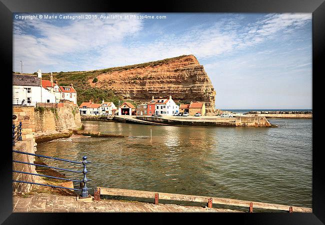  Simply staithes Framed Print by Marie Castagnoli