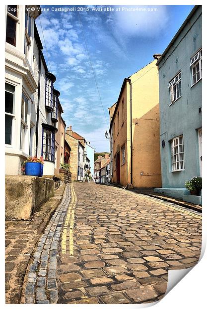 Ye Old Cobbled High Street Print by Marie Castagnoli