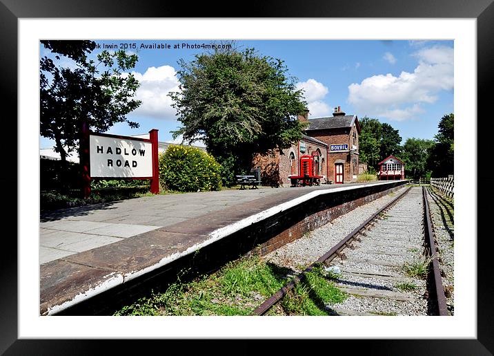  Hadlow Road Station Framed Mounted Print by Frank Irwin