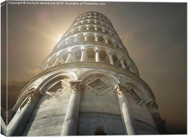  Pisa Tuscany Italy Canvas Print by michelle whitebrook