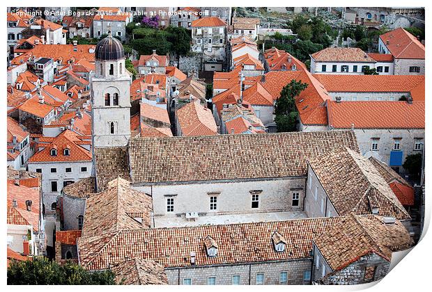 Franciscan Monastery in Dubrovnik Print by Artur Bogacki