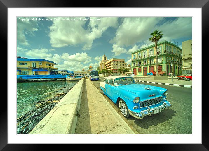  Havana Chevy  Framed Mounted Print by Rob Hawkins