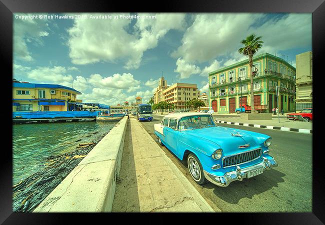  Havana Chevy  Framed Print by Rob Hawkins