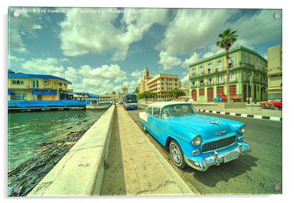  Havana Chevy  Acrylic by Rob Hawkins