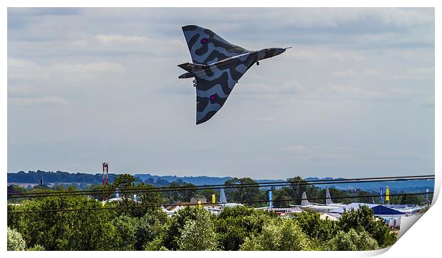 Incredible Vulcan Take off RIAT 2015 2 Print by Oxon Images