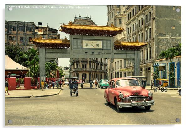  Chinatown Chevy  Acrylic by Rob Hawkins