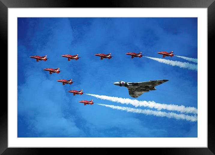 Vulcan with the Reds Framed Mounted Print by J Biggadike
