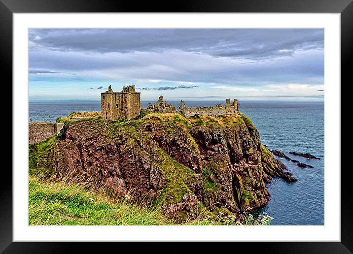 Dunnottar Castle  Framed Mounted Print by Valerie Paterson