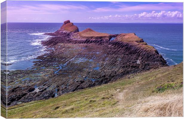  The Worms Head Canvas Print by Peter Stuart