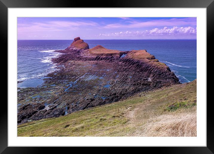  The Worms Head Framed Mounted Print by Peter Stuart