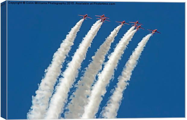   The Red Arrows RIAT 2015 8 Canvas Print by Colin Williams Photography