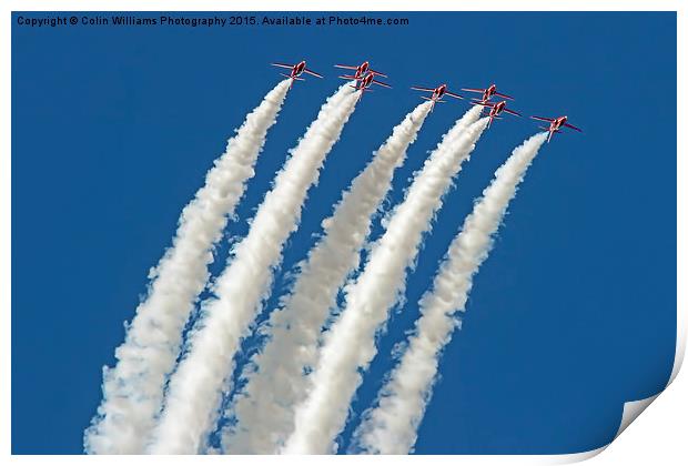   The Red Arrows RIAT 2015 8 Print by Colin Williams Photography